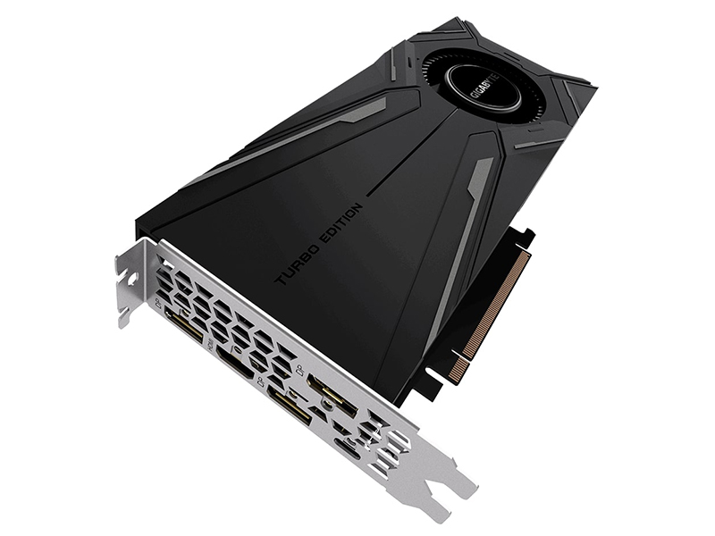 фото Видеокарта GigaByte GeForce RTX 2080 Ti Turbo 1545Mhz PCI-E 3.0 11264Mb 14000Mhz 352 bit UCB-C HDMI 3xDP GV-N208TTURBO-11GC