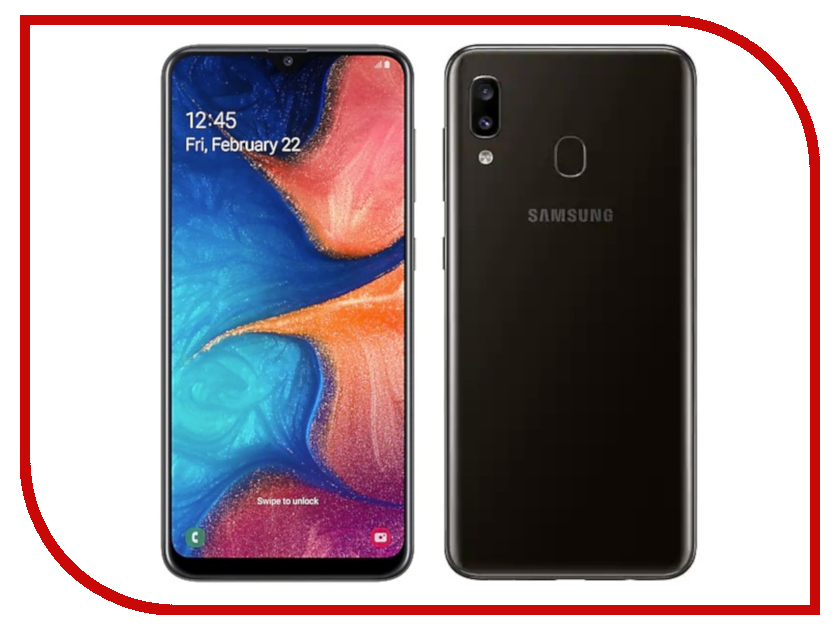 

Сотовый телефон Samsung SM-A205F Galaxy A20 3Gb RAM 32Gb Black, SM-A205F