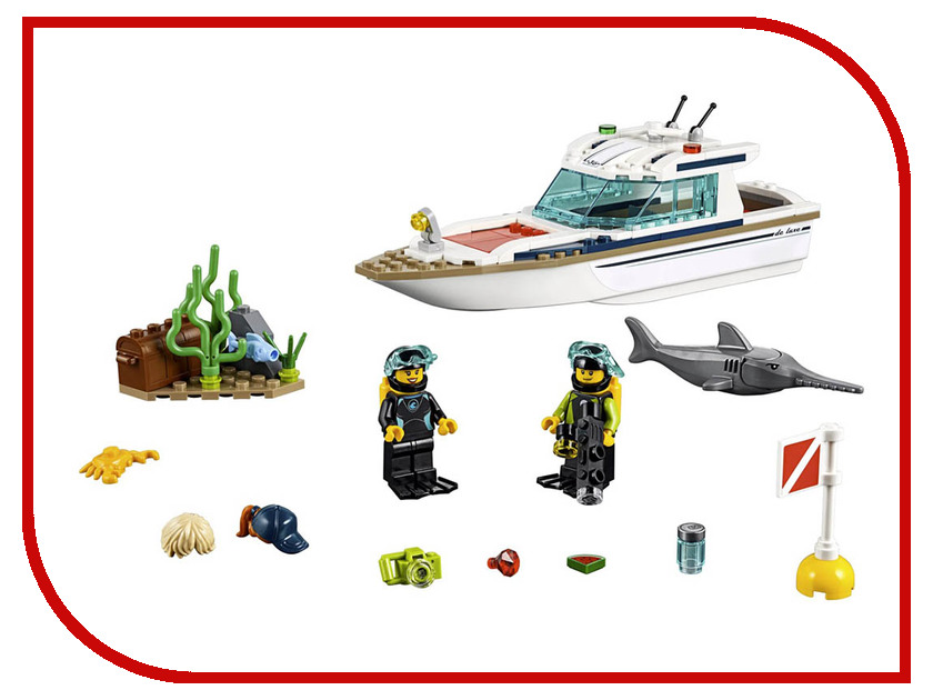 

Конструктор Lego City Яхта для дайвинга 148 дет. 60221, 60221