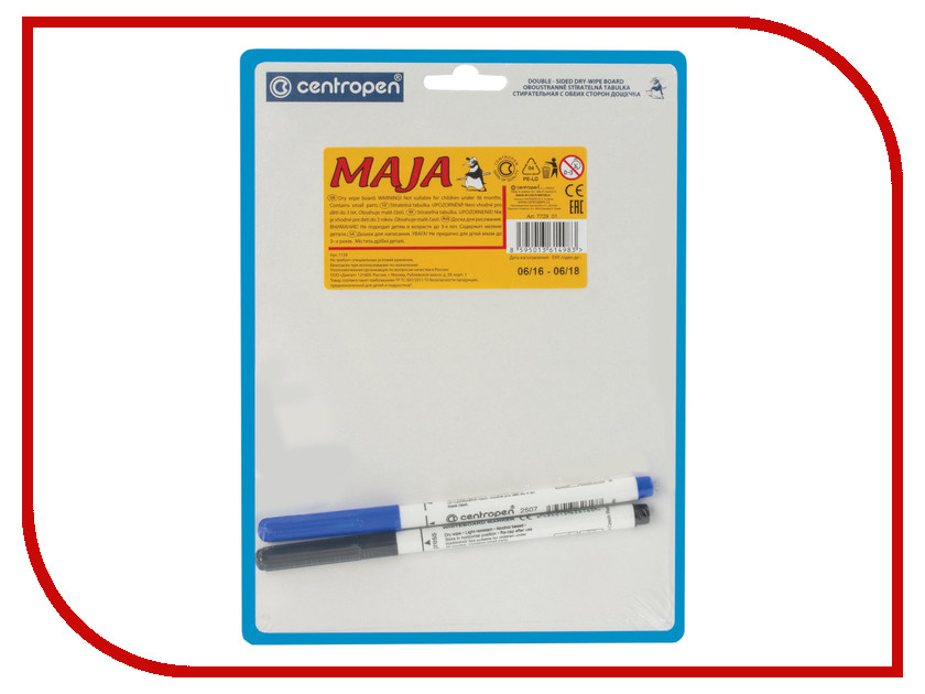 

Доска маркерная Centropen Maja А5 18х24cm 7729, 7729