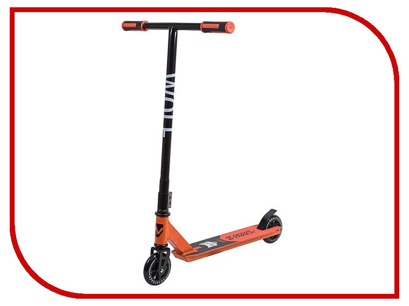 

Самокат Novatrack Wolf EL Black-orange 110P.WOLF.BOR9, Wolf EL
