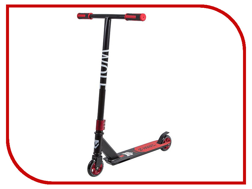 

Самокат Novatrack Wolf EL Black-Red 100A.WOLF.BRD9, Wolf EL