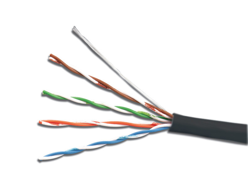 фото Сетевой кабель 5bites ftp / solid / 6cat / 23awg / copper / pe / black / outdoor / 305m fs6575-305bpe