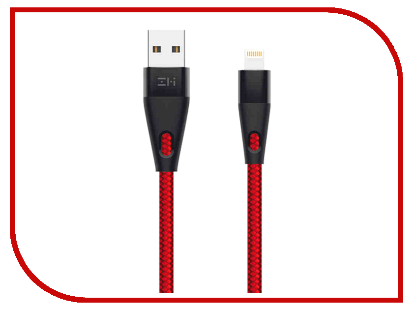 фото Аксессуар Xiaomi AL806 USB - Lightning ZMI MFi 100cm Red