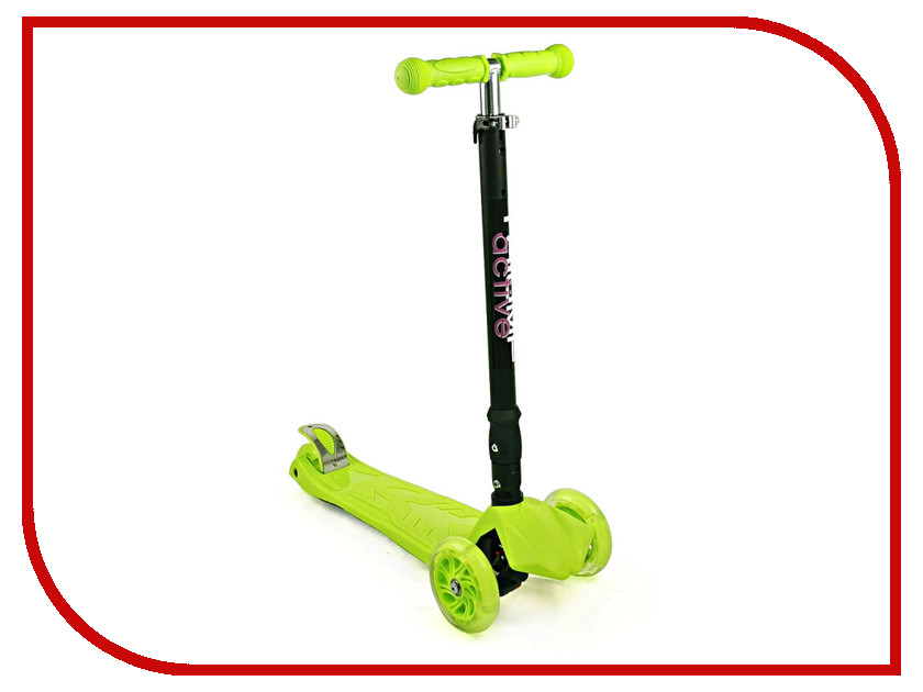 

Самокат Triumf Active Maxi Flash Plus Bright Green складной, Maxi Flash Plus