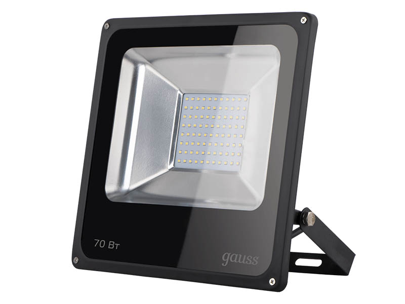 фото Прожектор Gauss LED 70W 4600Lm IP65 6500К Black 613100370