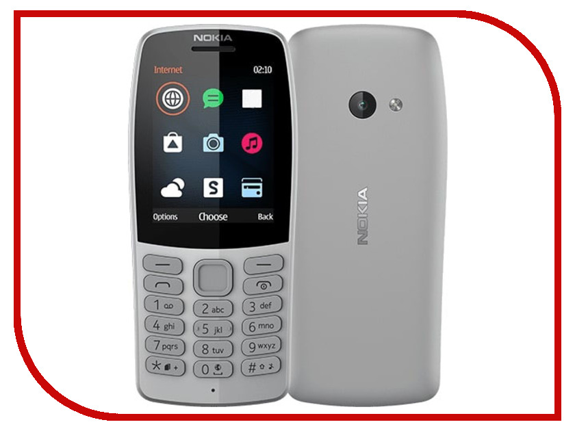 

Сотовый телефон Nokia 210 (TA-1139) Grey, 210