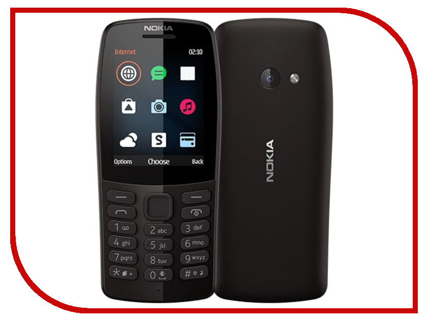 

Сотовый телефон Nokia 210 Black, 210