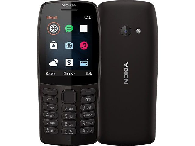 Сотовый телефон Nokia 210 (TA-1139) Black сотовый телефон nokia 2660 ta 1469 dual sim black