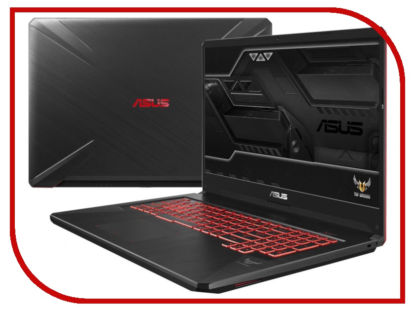 

Ноутбук ASUS ROG FX705GE-EW134T Black 90NR00Z2-M05000 (Intel Core i5-8300H 2.3 GHz/8192Mb/1000Gb+256Gb SSD/nVidia GeForce GTX 1050Ti 4096Mb/Wi-Fi/Bluetooth/Cam/17.3/1920x1080/Windows 10 64-bit), ROG FX705GE-EW134T
