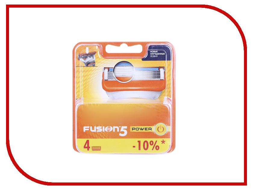 

Аксессуар Сменные кассеты Gillette Fusion Power 4 шт 81372246, 81372246