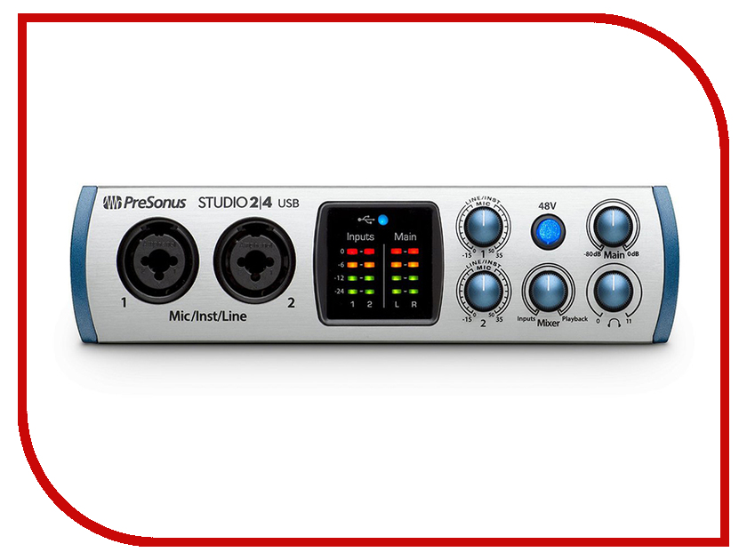 

Аудиоинтерфейс PreSonus Studio 24, Studio 24
