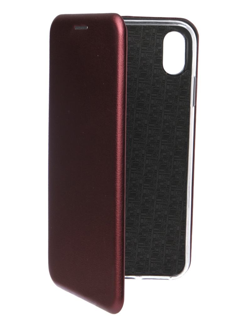 

Аксессуар Чехол Innovation для APPLE iPhone XS Max Book Silicone Magnetic Bordo 14704, 14704