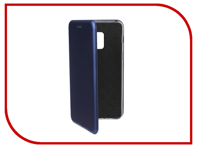 фото Аксессуар Чехол Innovation для Samsung Galaxy A8 2018 Book Silicone Magnetic Blue 14698