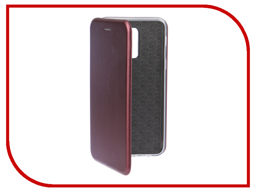 фото Аксессуар Чехол Innovation для Samsung Galaxy J8 2018 Book Silicone Magnetic Bordo 14683