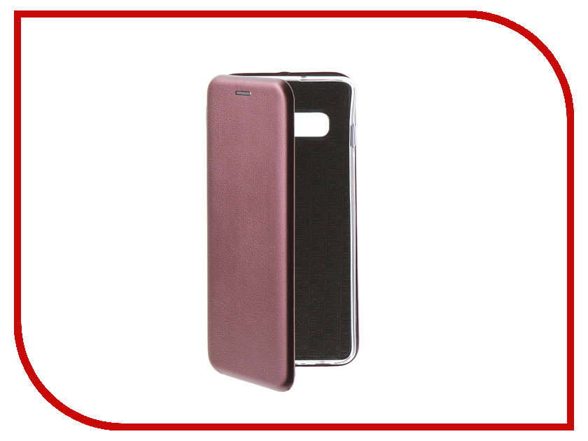 фото Аксессуар Чехол Innovation Book для Samsung Galaxy S10 Plus Silicone Magnetic Bordo 14657