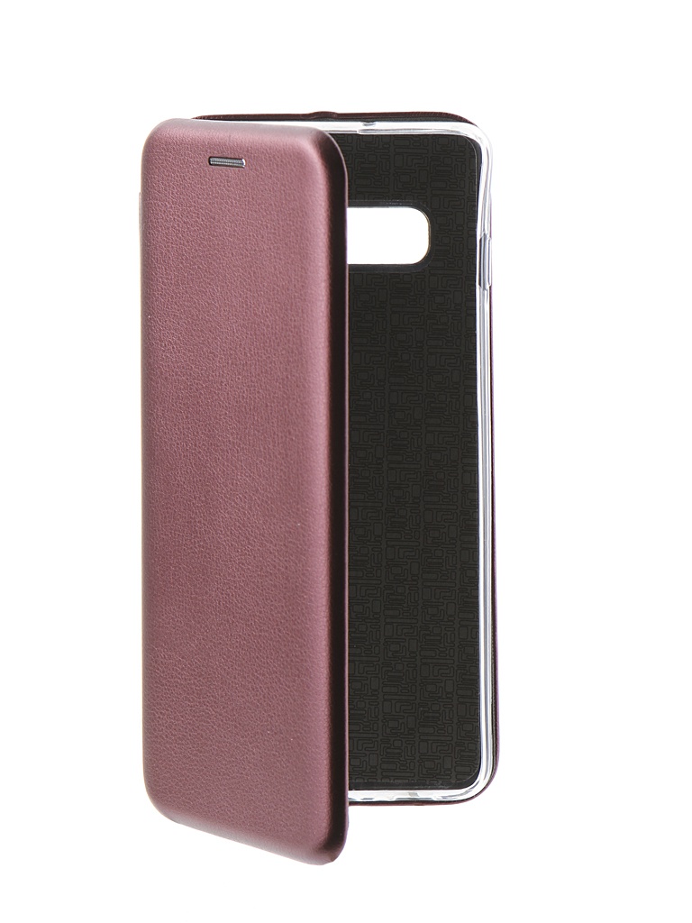 фото Аксессуар Чехол Innovation Book для Samsung Galaxy S10 Plus Silicone Magnetic Bordo 14657