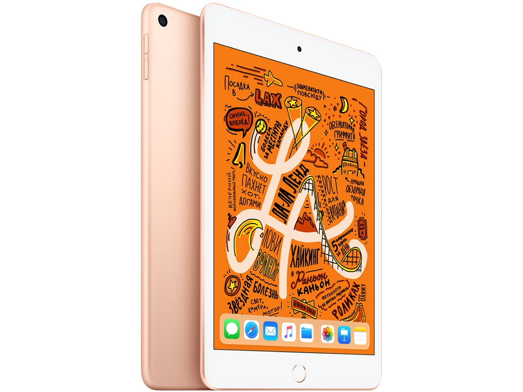 Планшет APPLE iPad mini (2019) 256Gb Wi-Fi Gold MUU62 планшет alcatel tkee mini 2 9317g 32gb мятный голубой 9317g 2galru2