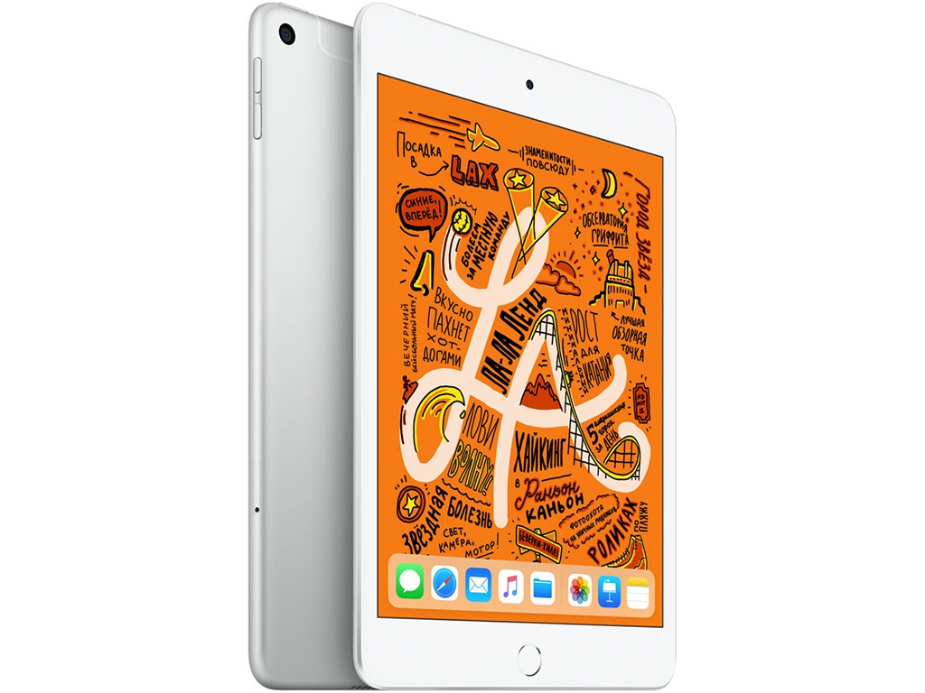 

Планшет APPLE iPad mini (2019) 64Gb Wi-Fi + Cellular Silver MUX62RU/A, MUX62RU/A