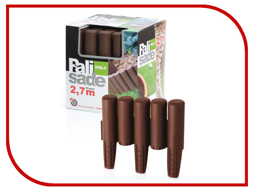 

Забор декоративный Prosperplast Palisada IPAL5-R222 2.7m Brown, IPAL5