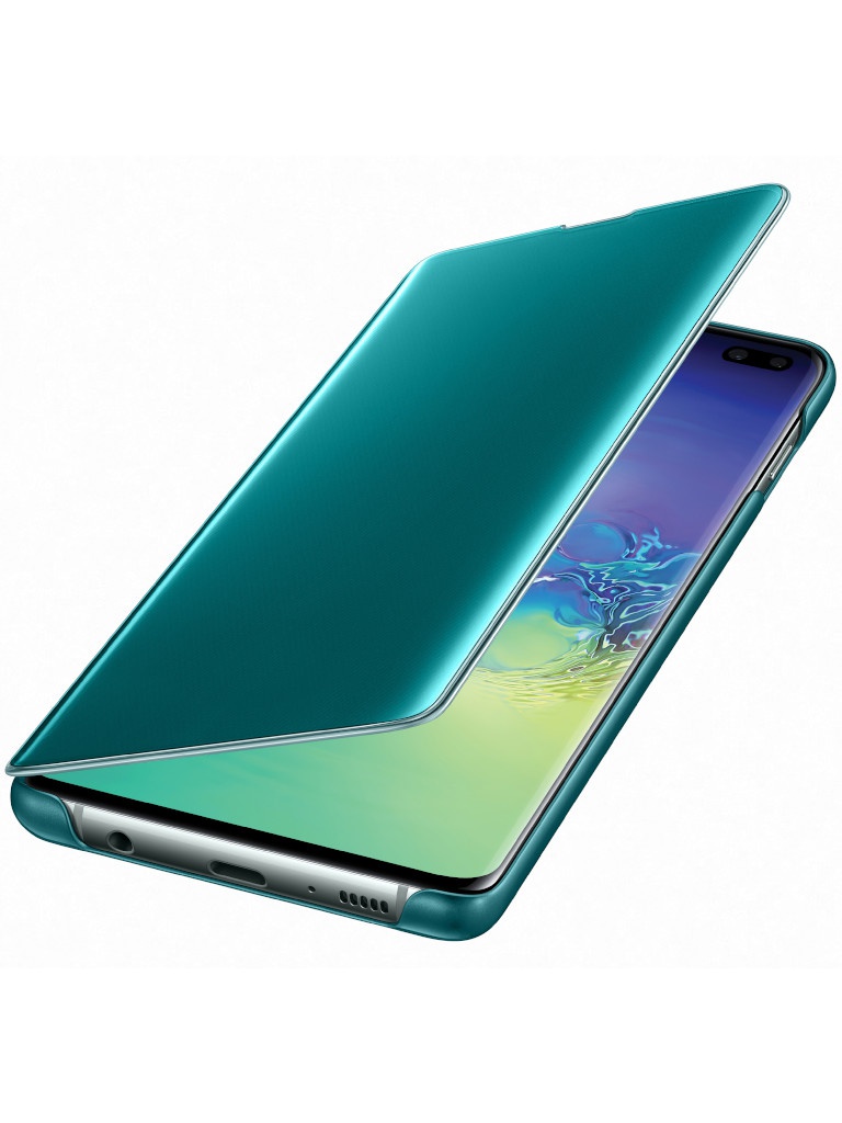 фото Аксессуар Чехол для Samsung Galaxy S10 Plus Clear View Cover Green EF-ZG975CGEGRU