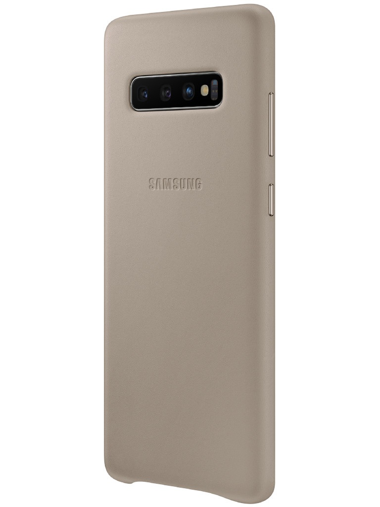 

Аксессуар Чехол для Samsung Galaxy S10 Plus Leather Cover Grey EF-VG975LJEGRU, EF-VG975LJEGRU