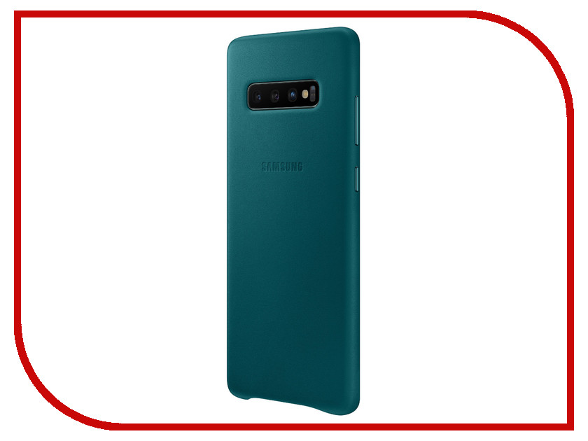 фото Аксессуар Чехол для Samsung Galaxy S10 Plus Leather Cover Green EF-VG975LGEGRU