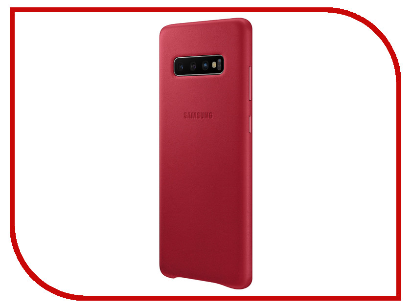 

Аксессуар Чехол для Samsung Galaxy S10 Plus Leather Cover Red EF-VG975LREGRU, EF-VG975LREGRU