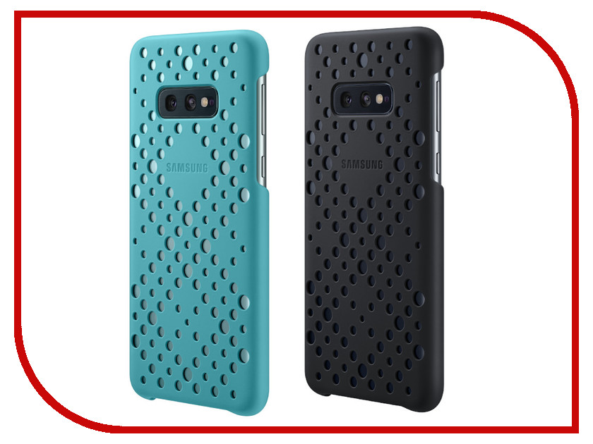 

Аксессуар Чехол для Samsung Galaxy S10E Pattern Cover Black-Green EF-XG970CBEGRU, EF-XG970CBEGRU