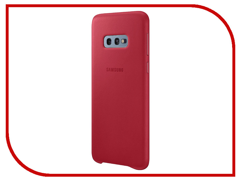 фото Аксессуар Чехол для Samsung Galaxy S10E Leather Cover Red EF-VG970LREGRU