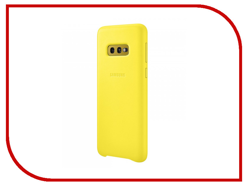 фото Аксессуар Чехол для Samsung Galaxy S10E Leather Cover Yellow EF-VG970LYEGRU