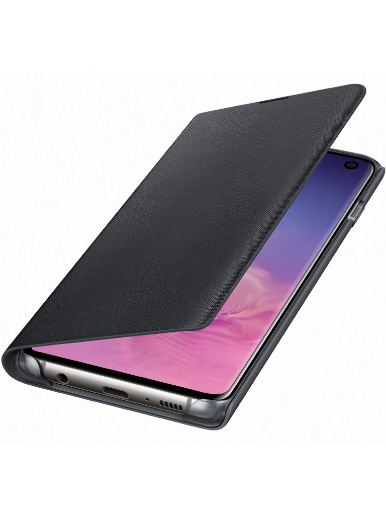 

Чехол для Samsung Galaxy S10 LED View Cover Black EF-NG973PBEGRU, EF-NG973PBEGRU