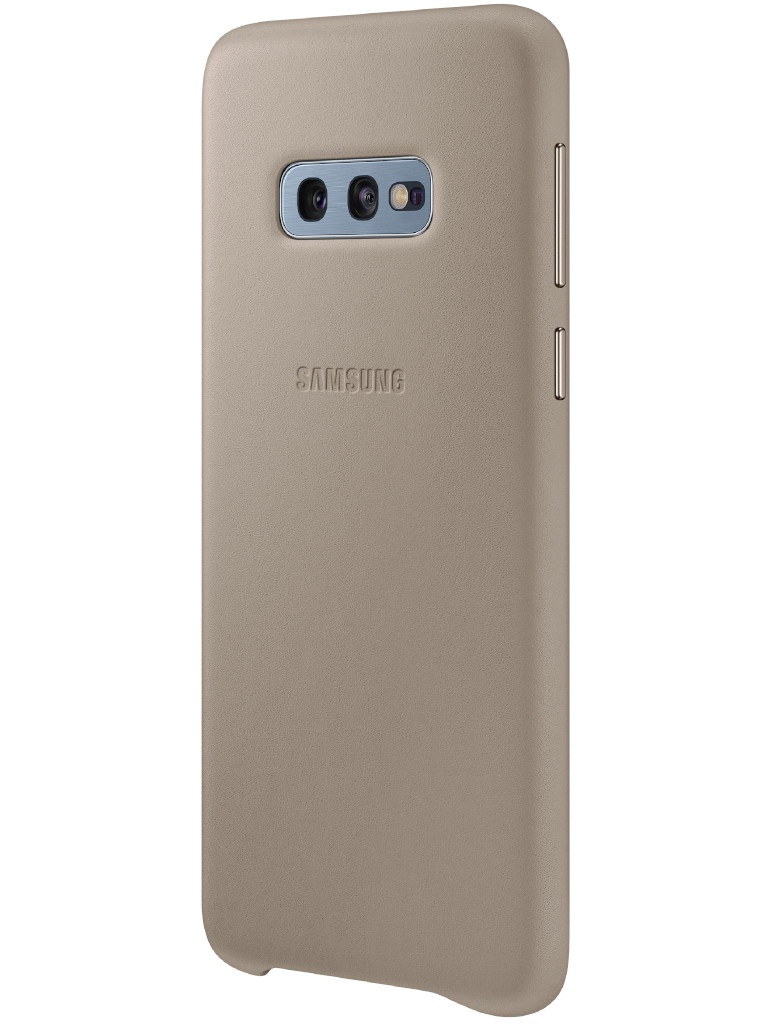 фото Чехол для samsung galaxy s10e leather cover grey ef-vg970ljegru