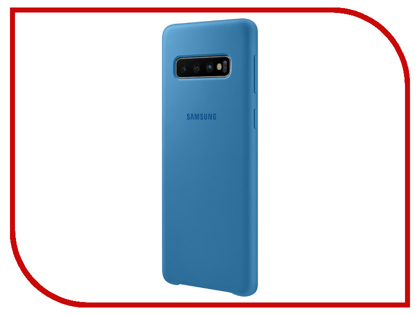 фото Аксессуар Чехол для Samsung Galaxy S10 Silicone Cover Blue EF-PG973TLEGRU