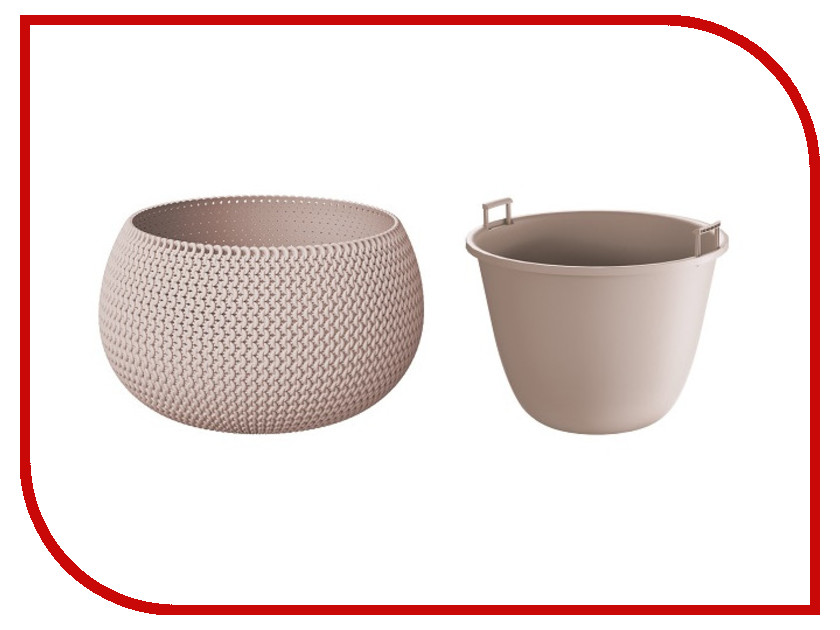 

Кашпо Prosperplast Splofy Bowl DKSP370-7529U Mocha, DKSP370-7529U