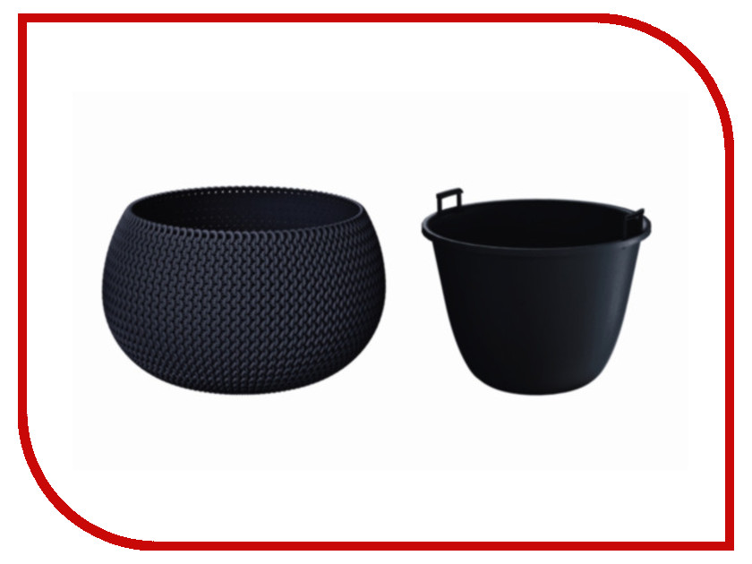 

Кашпо Prosperplast Splofy Bowl DKSP370-S433 Anthracite, DKSP370-S433
