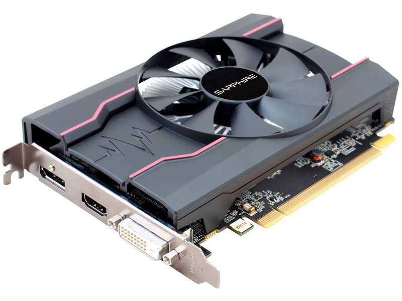 фото Видеокарта sapphire pulse radeon rx 550 1206mhz pci-e 3.0 4096mb 7000mhz 128 bit dvi hdmi hdcp 11268-01-20g