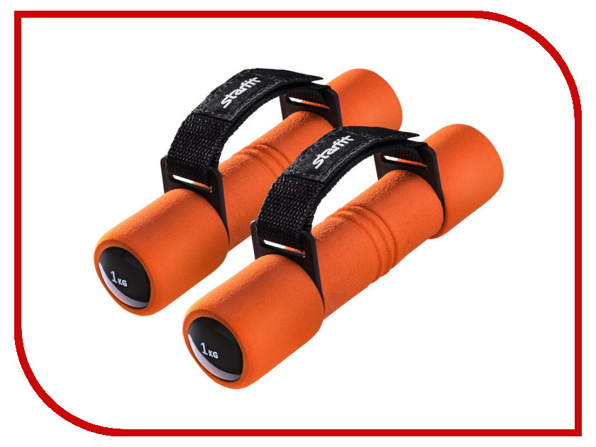 

Гантели Starfit Biceps 2x1kg Orange 11417.20, Biceps