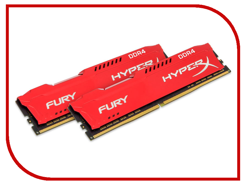 

Модуль памяти Kingston HyperX Fury Red DDR4 DIMM 3466MHz PC4-27700 CL19 - 32Gb KIT (2x16Gb) HX434C19FRK2/32, HX434C19FRK2/32