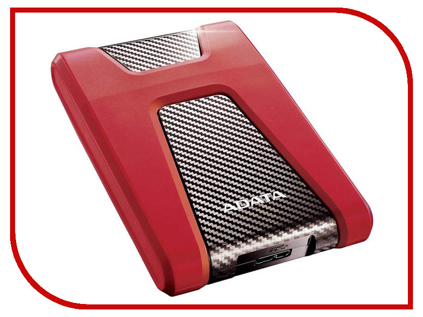 фото Жесткий диск A-Data DashDrive Durable HD650 1Tb USB 3.0 Red AHD650-1TU31-CRD