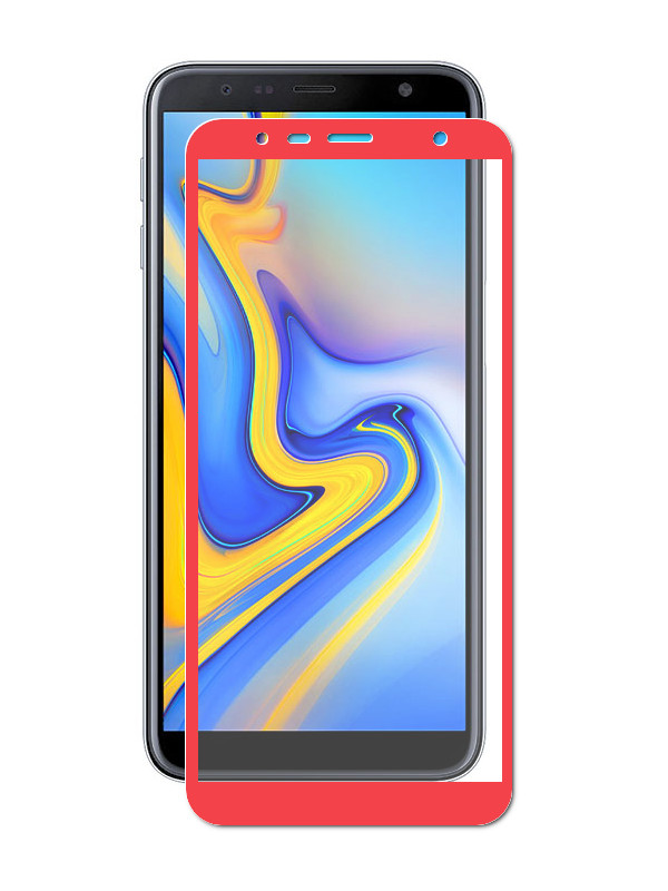 

Аксессуар Защитное стекло LuxCase для Samsung Galaxy J6 Plus 2.5D Red Frame 78008, 78008