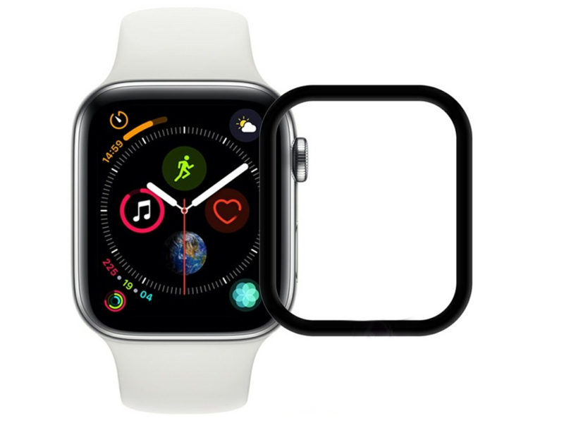

Аксессуар Защитное стекло для APPLE Watch 4 40mm LuxCase 3D FG Black Frame 78010, 78010