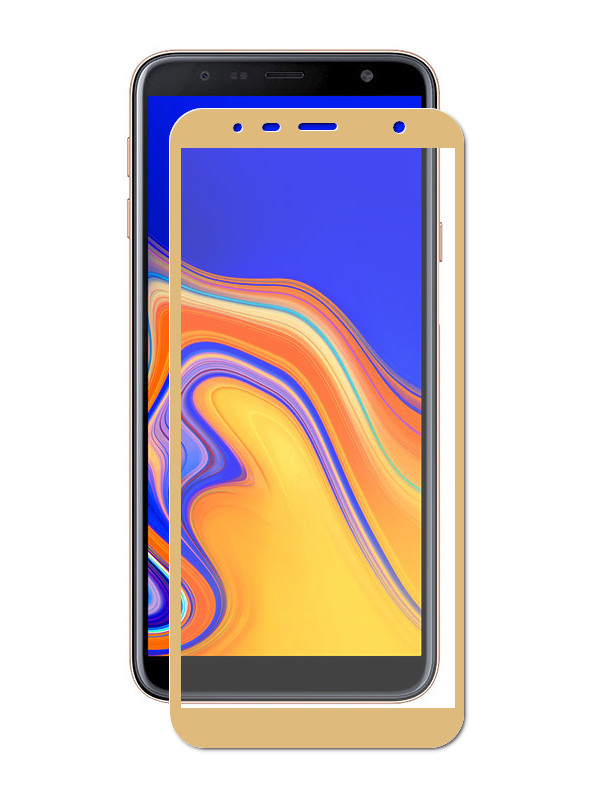 

Аксессуар Защитное стекло для Samsung Galaxy J4 Plus LuxCase 2.5D Gold Frame 78004, 78004