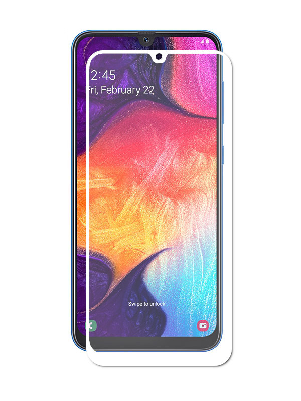 

Аксессуар Защитное стекл LuxCase для Samsung Galaxy A30 2019 2.5D FG White Frame 78066, 78066