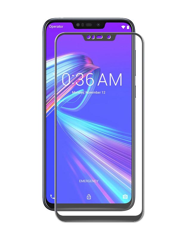

Аксессуар Защитное стекло LuxCase для ASUS ZenFone Max M2 ZB633KL 2.5D FG Black Frame 78040, 78040