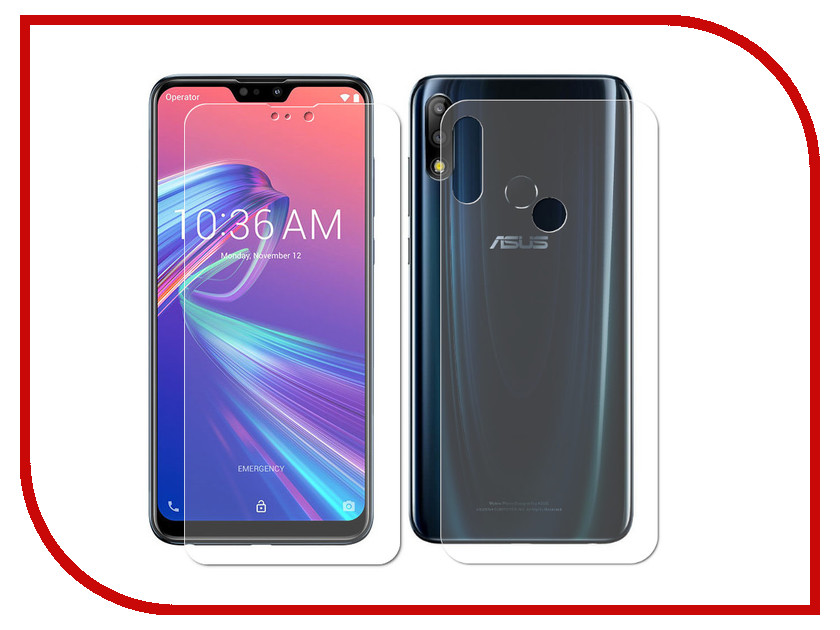 

Аксессуар Защитная пленка LuxCase для ASUS ZenFone ZB631KL Front&Back На весь экран Transparent 89180, 89180