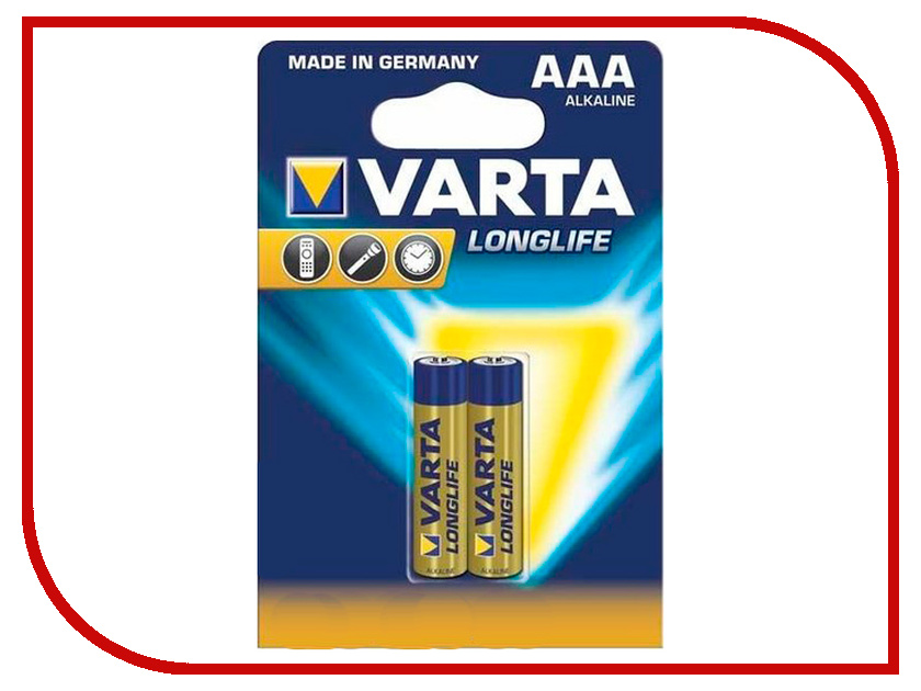 

Батарейка AAA - Varta LongLife 4103 LR03 (2 штуки)