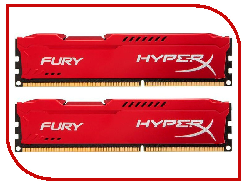 

Модуль памяти Kingston HyperX Fury Red DDR4 DIMM 3466MHz PC4-27700 CL19 - 16Gb KIT (2x8Gb) HX434C19FR2K2/16, HX434C19FR2K2/16