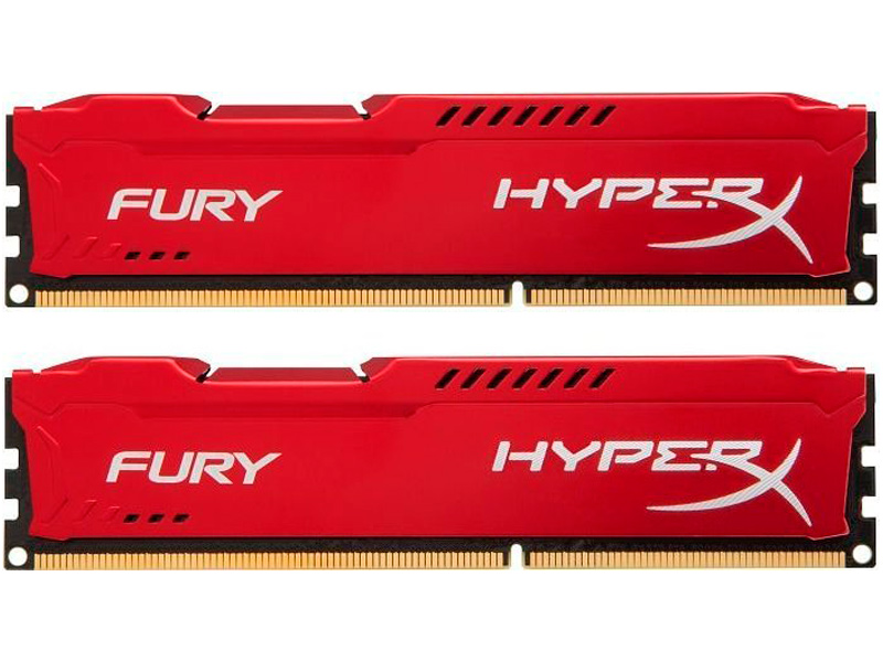 фото Модуль памяти Kingston HyperX Fury Red DDR4 DIMM 3466MHz PC4-27700 CL19 - 16Gb KIT (2x8Gb) HX434C19FR2K2/16