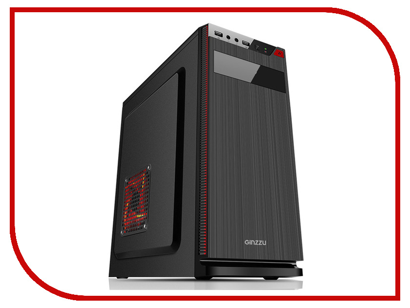 

Корпус Ginzzu A190 Black, A190